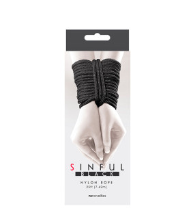 Бондажна мотузка NS Novelties SINFUL NYLON ROPE, 7.6 метра - No Taboo