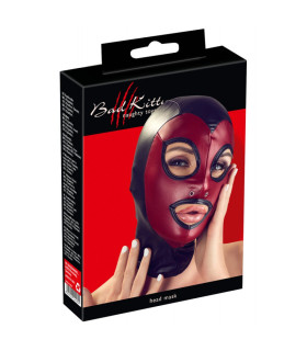Маска на голову Bad Kitty Head Mask, красно-черная - No Taboo