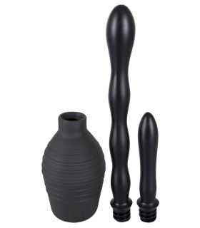 Анальний душ You2Toys Shower Me, 2 насадки, чорний - No Taboo