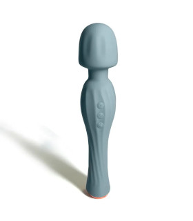 Вибратор-микрофон Sweet Em Spiral Wand голубой, 20,8 х 4,4 см - No Taboo