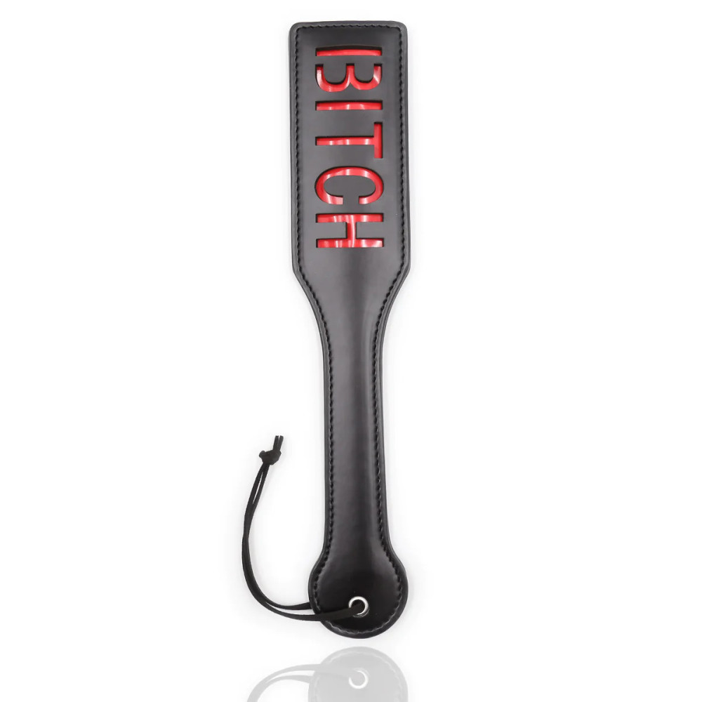 Шльопалка квадратна з написом BITCH, чорна, 31.5 см (208094), zoom