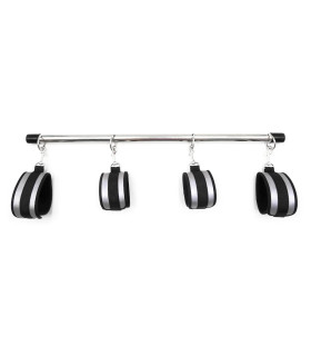 Распорка IDEA SM с фиксаторами на руки и ноги, черно-серая, 57 см - No Taboo