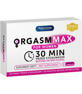 Капсулы возбуждающие для женщин Medica Orgasm Max for Women, 2 шт - No Taboo