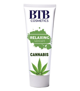 Лубрикант на водній основі з розслаблюючим ефектом BTB CANNABIS, 100 мл - No Taboo