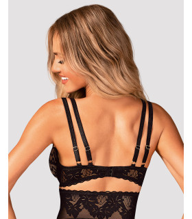 Бюстгальтер сексуальный Obsessive Arienna, XS/S, черный - No Taboo