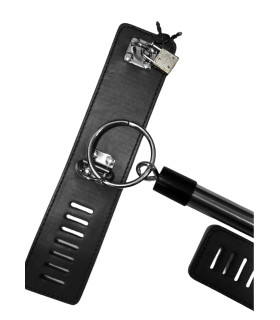 Распорка металлическая с манжетами для рук и ног, черная - No Taboo