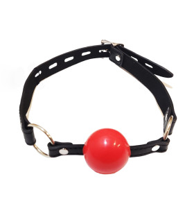 Кляп-кулька IDEA SM силіконовий, червоно-чорний, 4.5 см - No Taboo