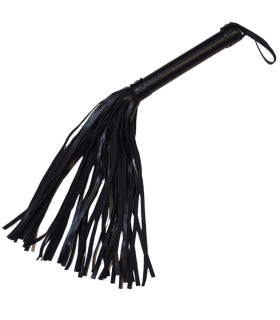 Флоггер IDEA SM из искусственной кожи, черный, 42 см - No Taboo
