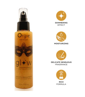 Шиммер-масло для тела з ароматом-афродизиаком Orgie Glow, 110 мл - No Taboo