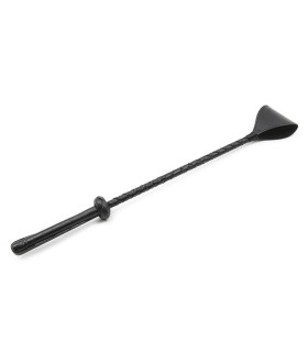 Стек плетеный из экокожи, черный, 52 см - No Taboo