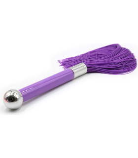Флоггер IDEA SM силиконовый, фиолетовый, 40 см - No Taboo