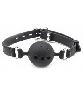 Кляп силіконовий Fetish Mouth розмір L, чорний - No Taboo