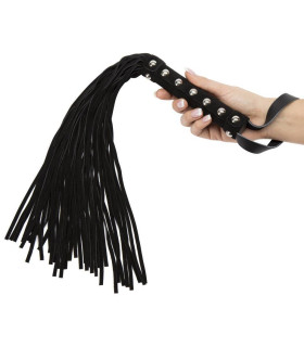 Флоггер замшевый Fetish Leather, черный - No Taboo