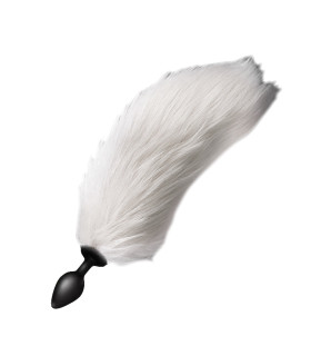 Анальний хвіст з підсвічуванням Runyu, білий - No Taboo