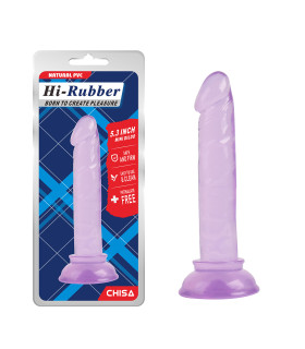 Фаллоимитатор реалистичный мини HI-RUBBER, на присоске, 13.6 см х 2.4 см - No Taboo