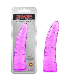 Фаллоимитатор реалистичный Chisa Teaser Jelly Dildo, из геля, фиолетовый, 18.6 см х 4 см - No Taboo