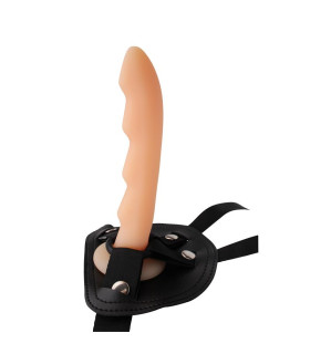 Страпон с силиконовой насадкой Chisa R.G.B. Cavelier, трусики из искусственной кожи - No Taboo