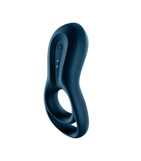 Эрекционное виброкольцо Satisfyer Epic Duo с приложением, синее, 11.1 х 4.9 см - No Taboo