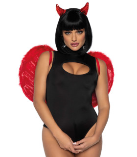 Крила з пір'я Leg Avenue, червоні - No Taboo