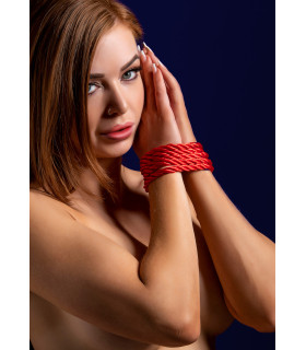 Веревка для связывания Taboom Bondage Rope, красная, 1.5 метра, 7 мм - No Taboo