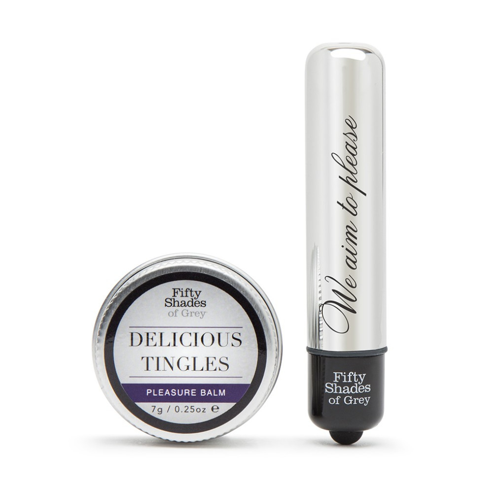 Набор 50 оттенков серого, вибропуля и клиторальный бальзам Pleasure Overload Fifty Shades of Grey (36776), zoom