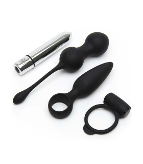 Адвент-календар Fifty Shades Pleasure сріблясто-чорний, 9 предметів - No Taboo