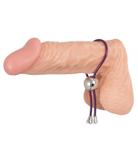 Регулируемое лассо на член фиолетового цвета - No Taboo