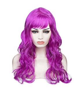 Перука хвилясте волосся фіолетовий - No Taboo