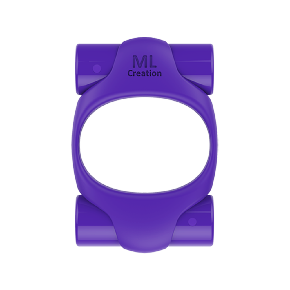 Ерекційне кільце 2 вібропулі Power Ring Purple ML Creation (My Love) (30986), zoom