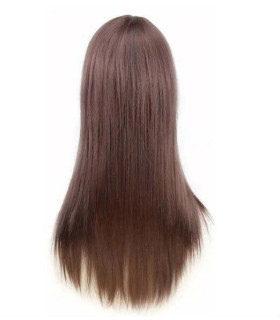 Перука з чубчиком довгий рівний коричневий Kooi - No Taboo