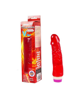 Вібратор червоний Jelly Classic Vibe Red 20 sm - No Taboo