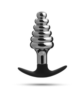 Ребристая металлическая пробка с силиконовой ручкой - No Taboo