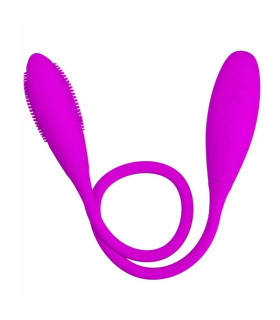 Вибратор из силикона для двойной стимуляции Snaky Vibe - No Taboo