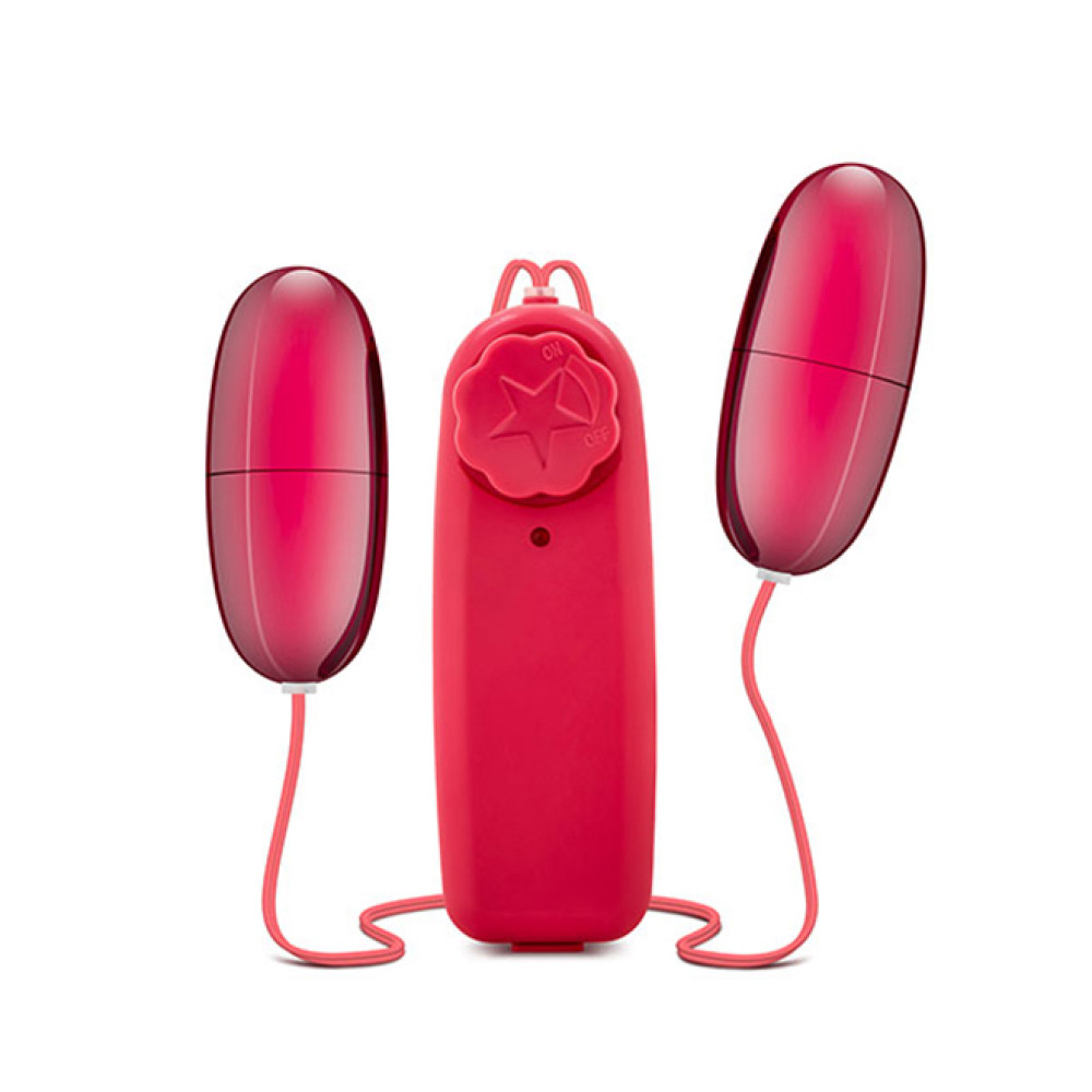 Виброяйцо двойное с пультом управления, красное (37951), zoom