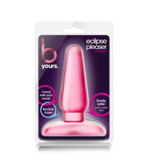 Анальная пробка розовая, средняя, 10 см / 4 см - No Taboo