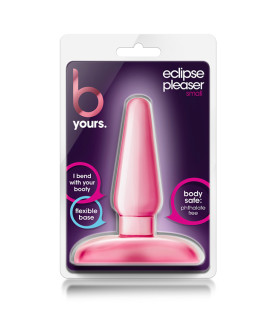 Анальная пробка небольшая, прозрачно-розовая, 8,5 см / 3 см - No Taboo