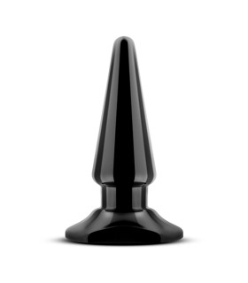Анальний плаг з отвором для вібропулі. чорний, 8,3 см / 2,8 см - No Taboo