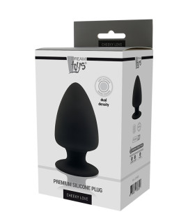 Анальная пробка большая Dream Toys из термосиликона, черная - No Taboo