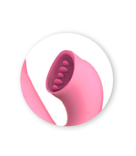 Вібратор з функцією нагріву і гнеться стволом, рожевий - No Taboo