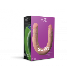 Фаллоимитатор реалистичный двойной (двухсторонний) киберкожевый (46 см х 4,5 см) - No Taboo