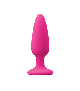 Анальная пробка большая, силиконовая, размер L, розовая - No Taboo