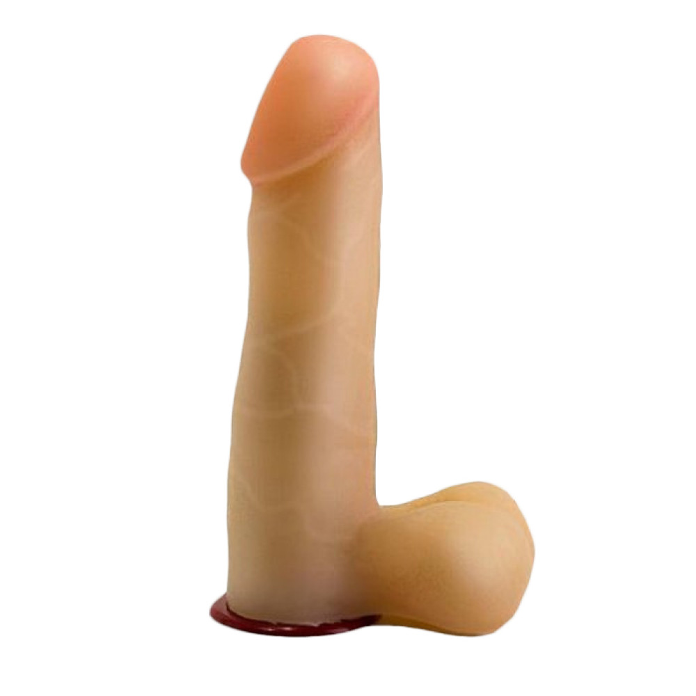 Насадка на страпон с мошонкой EGZO 15,5 х 3,9 см, Vac-U-Lock (34753), zoom