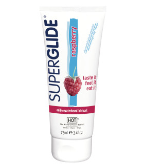 Лубрикант оральный HOT Superglide со вкусом малины, 75 мл