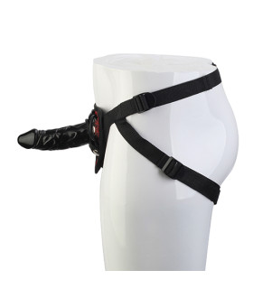 Страпон на трусиках з вишивкою, чорний BLAZE - No Taboo