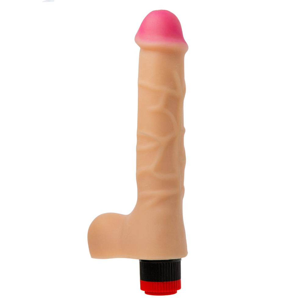 Большой реалистичный вибратор из киберкожи Egzo с мошонкой (31418), zoom