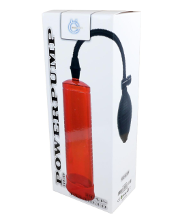 Вакуумная помпа для пениса, с грушей, красная Boss Series 22 см*6,9 см - No Taboo