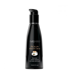 Съедобный лубрикант со вкусом кофе, WICKED AQUA Vegan, 120 мл - No Taboo