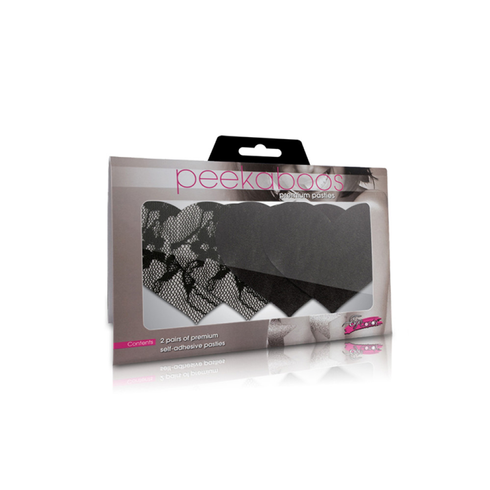 Пэстисы (наклейки на соски) 2 пары в комплекте, черно-белые (37825), zoom