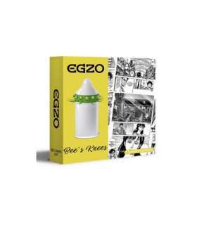 Презерватив-насадка с усиками EGZO Cocky Friend Yellow - No Taboo