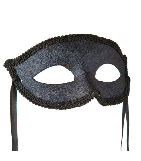 Маска карнавальная черная с блестками - No Taboo